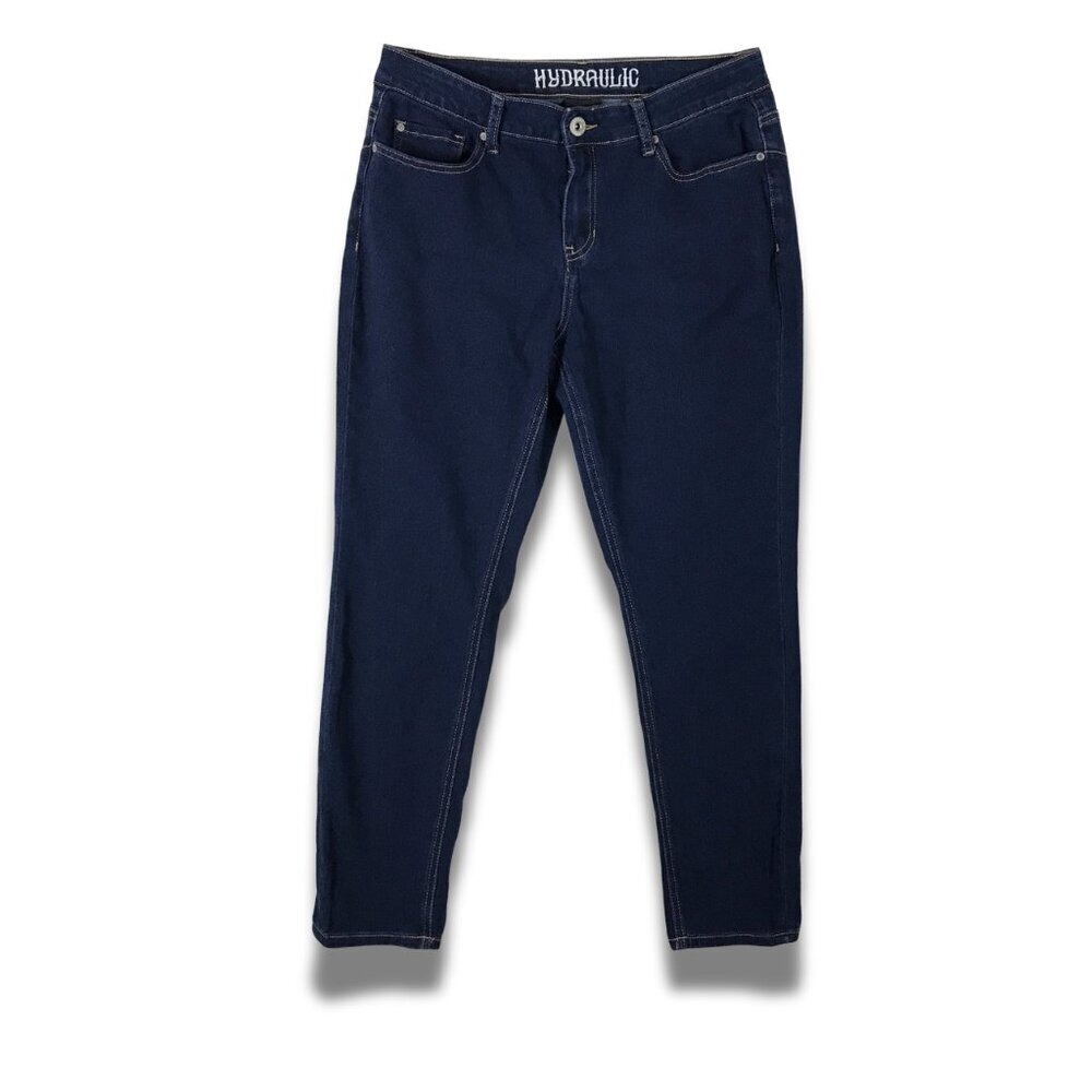 HYDRAULIC Dark Denim Hydra Lift Stretchy Ankle Jeans 12